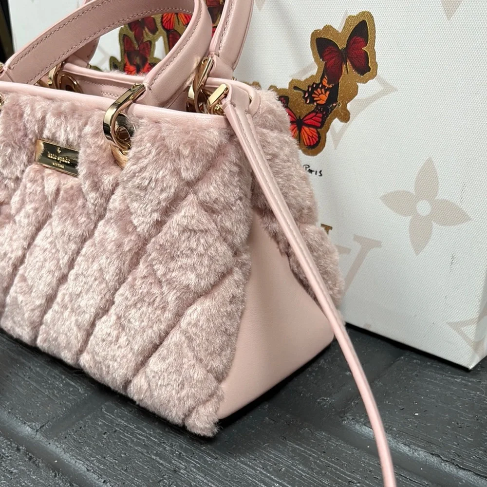 Kate Spade Carey Faux Fur Quilted Bag